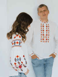 Жіноча вишита сорочка Геометрія