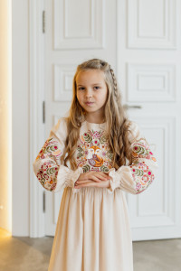 Вишита сукня для дівчаток Із лисичками